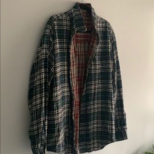 Reversible vintage flannel shirt